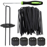 Bakulyor 50pcs staples pack for strong weed barrier anchoring.