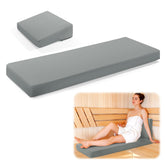 BALAPET foam sauna seat cushion gray, top view highlights wide seating for sauna sessions.