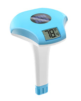 Baldr pool thermometer floating with clear readout for easy water temperature at a glance.