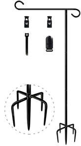 Balie Space flag stand with 5-forked base for stable outdoor displays