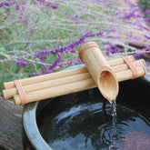 Bamboo Accents three-arm spout on a tabletop fountain for indoor serenity