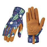 Bamllum leather gardening gloves for women offer full protection and grip.