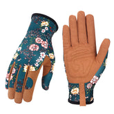 Bamllum leather gardening gloves with palm grip for precise planting and weeding