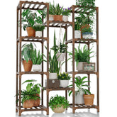 Bamworld Plant Table with ten shelves for versatile indoor display
