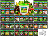 B&KM Farms 25,000-seed vault with diverse heirloom varieties for home gardens.