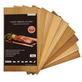 baoyeewood salmon grilling plank infuses cedar aroma for enhanced flavor.