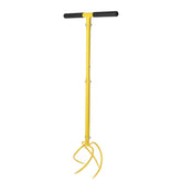 BARAYSTUS garden tiller with deep-dig tines loosens soil quickly.