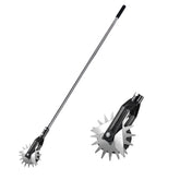BARAYSTUS wheel edger side view with ergonomic design for easy edging along sidewalks.