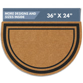 Barnyard Designs coco coir doormat full view for indoor or outdoor entry