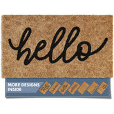 Barnyard Designs Hello doormat front door 30x17; ideal for outdoor entryways.