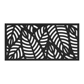 Barrette Sanibel screen black 2x4 panel for stylish privacy on patios.