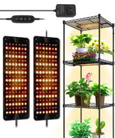 Barrina grow light panel two-pack front view, compact and space-saving for indoor gardens.