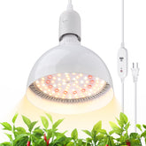 Barrina hanging grow light highlighting 660nm red spectrum for indoor greens.
