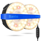 Barrina Orbgrow OG09 front view, compact puck light for indoor plants.