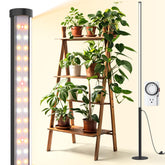 Barrina T10 Pro standing grow light with side lighting for broad indoor coverage.