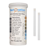 Bartovation active chlorine test strip in a 0-2000 ppm vial for quick readings