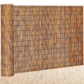 Barydat bamboo privacy screen for 4x16 ft spaces enhances balcony seclusion