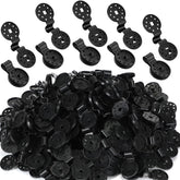 Barydat round black shade clip secures shade cloths with a simple reusable grip.
