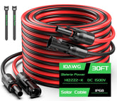 Bateria Power 30ft red 10AWG solar cable for RV installations.