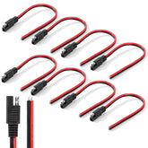 Bates Choice SAE connector 12-inch 8-pack for clean DC wiring and quick connections.