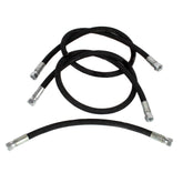Baum Designs snow plow hose set assembly view showing reliable connections for easy setup.