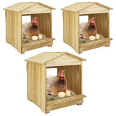 Bavlesfuire chicken nesting box wall-mount three compartments for easy egg collection