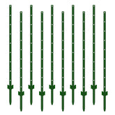 BAVNNRO fence post 5ft green finish for durable outdoor fencing