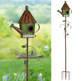 BAYN 57-inch bird house stake outdoors for wildlife viewing