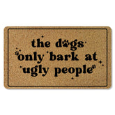 BAYOGITA funny dog welcome mat for the front door, welcoming guests.