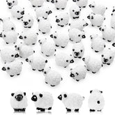 Bbiamsleep mini sheep figurines set for garden scenes and cake toppers.