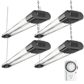 BBOUNDER 4-pack grow lights with timer for consistent indoor growth