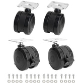 BBQ Future locking caster 69828 front view with plate for easy Weber Spirit replacement