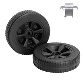 BBQration 7-inch grill wheels replacement for Charbroil grills, smooth mobility.