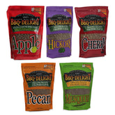 BBQ'rs Delight Apple pellets pack delivers sweet fruit smoke for beef and pork.