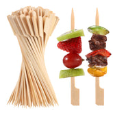 BBQStyle bamboo skewers 3.5-inch for precise canapes and stable serving