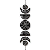 BBTO moon phases wood wall hanging adds warm ambience