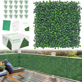 BCBLF grass wall panel assembly shows modular design for easy privacy backdrop.