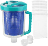 BeadChica Pool Leaf Catcher Canister with mesh basket filters debris to protect pool equipment
