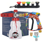 BEAR FORCE spray gun close-up showing durable brass inlet for long-lasting cleaning.