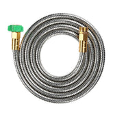 Beaulife 304 stainless steel garden hose with reinforced joint for leak-free watering.