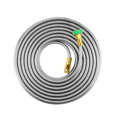 Beaulife 15ft stainless steel garden hose ready for durable outdoor use.