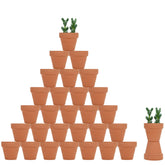 Becory 32-piece mini terracotta pots with 2.1 inch opening for small succulents.