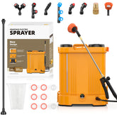 Bedena battery powered backpack sprayer with 5-gallon capacity delivers even coverage for lawns.