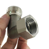 Beduan stainless steel hose elbow 90-degree reduces kinking in tight spaces.