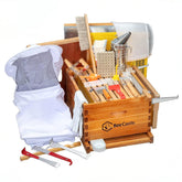 BeeCastle assembled deep brood box with beeswax coating for ready hive setup