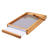 BeeCastle beehive screened bottom board dipped in beeswax protects wood from weather and moisture