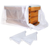 BeeCastle nuc mesh bag secures transport for standard nuc boxes.