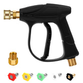 Beetro high-pressure washer gun front view with a durable engineered plastic body.