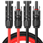 BeideLt red 6ft solar cable for outdoor wiring with dual polarity
