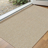 BEISIFLOOR ultra-thin mat with low-profile edge traps dirt at the threshold.
